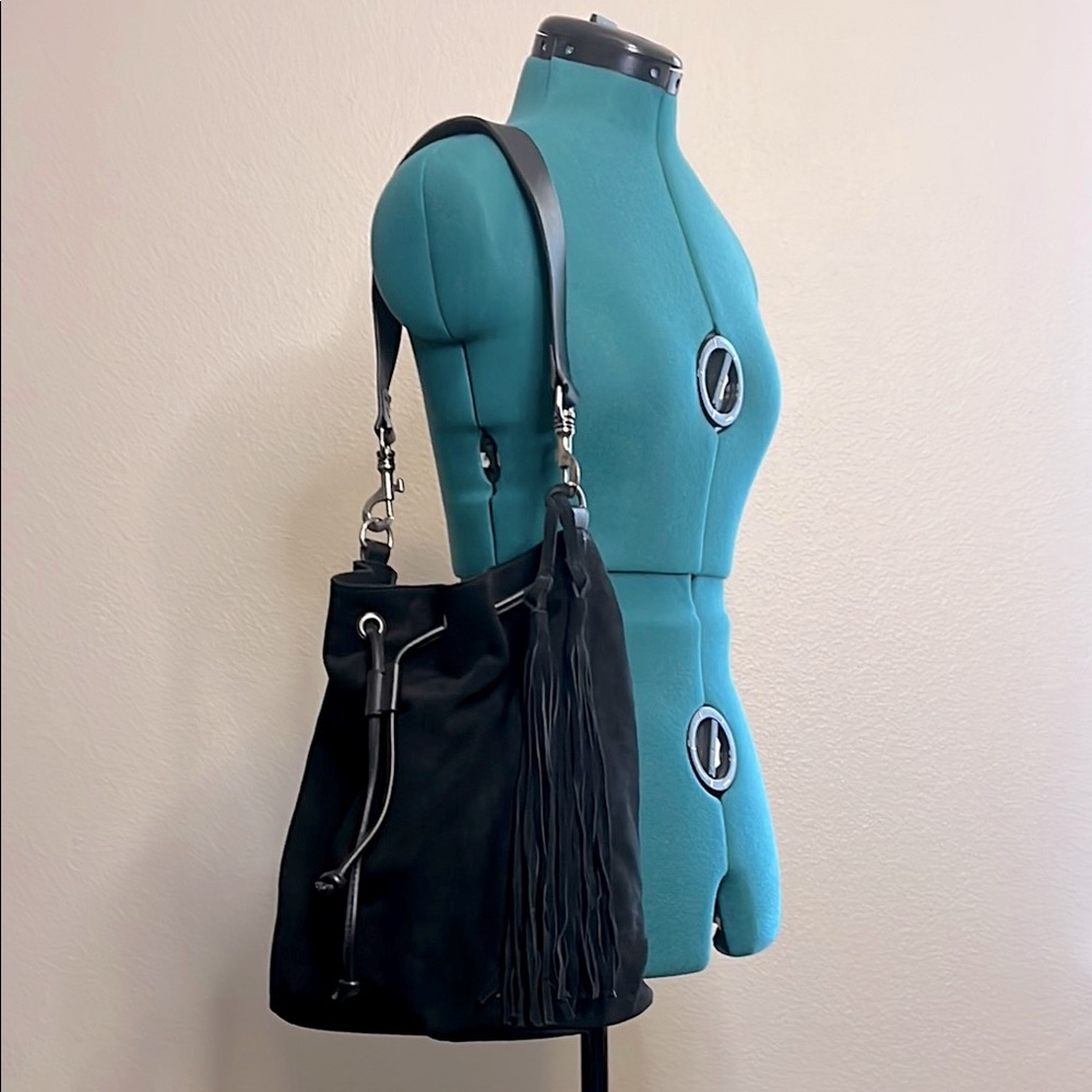New Johnny Was Suede & Leather Bucket Bag